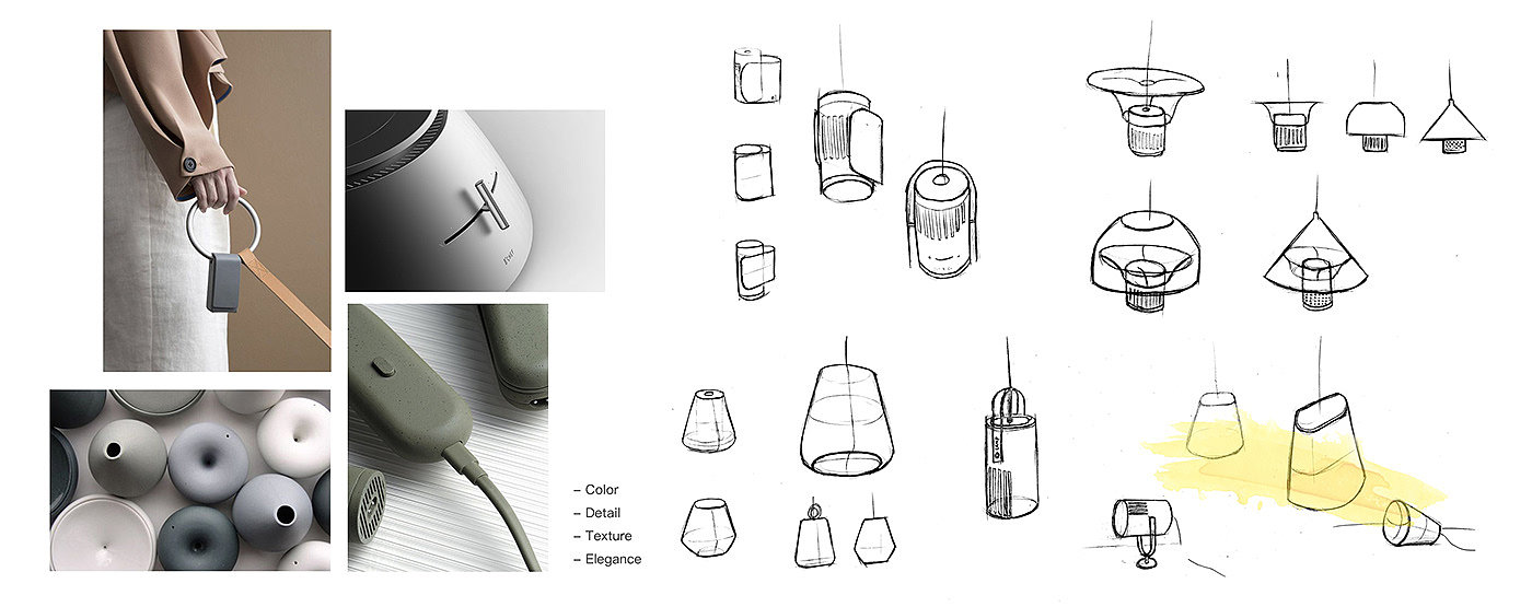 Desk lamp，Intelligent device，speaker，packing，Interaction design，