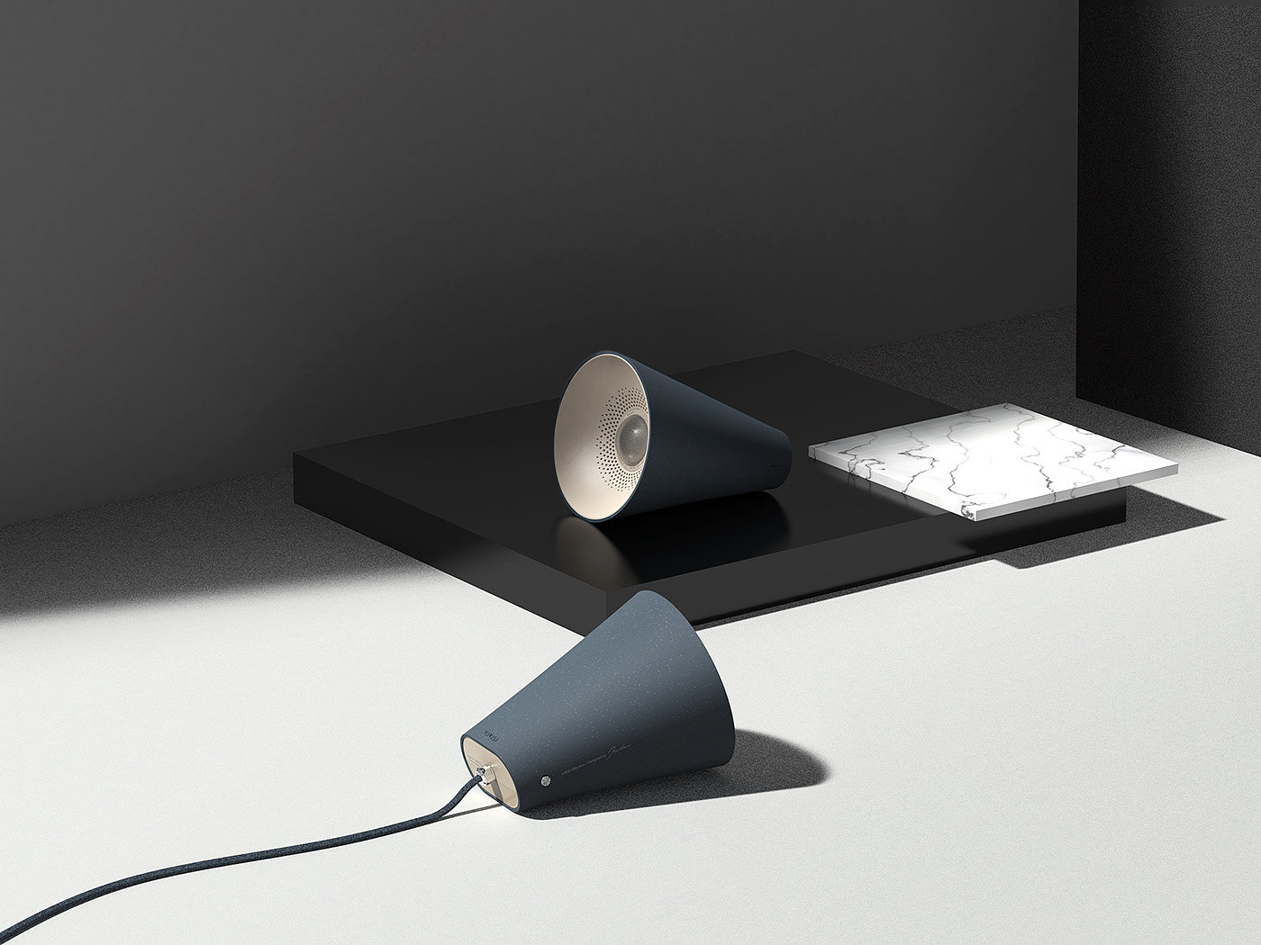 Desk lamp，Intelligent device，speaker，packing，Interaction design，