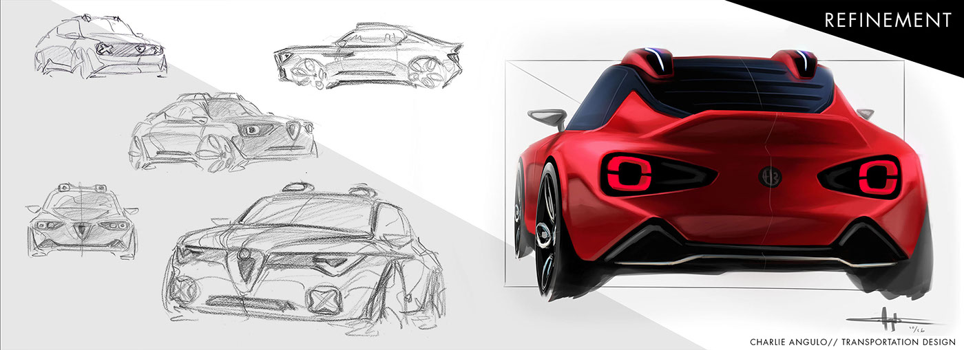 automobile，Hand drawn，painting，skill，Ubee ，