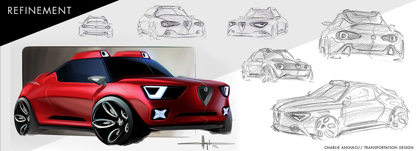 automobile，Hand drawn，painting，skill，Ubee ，