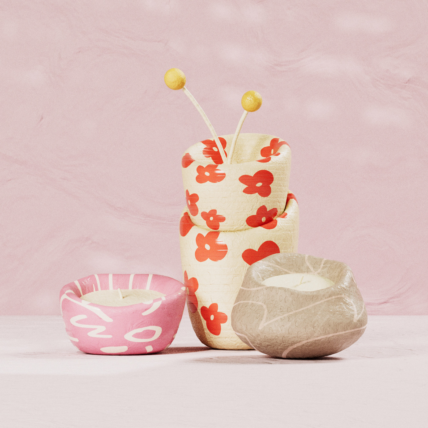 3d，3d illustration，Computer image，ceramics，