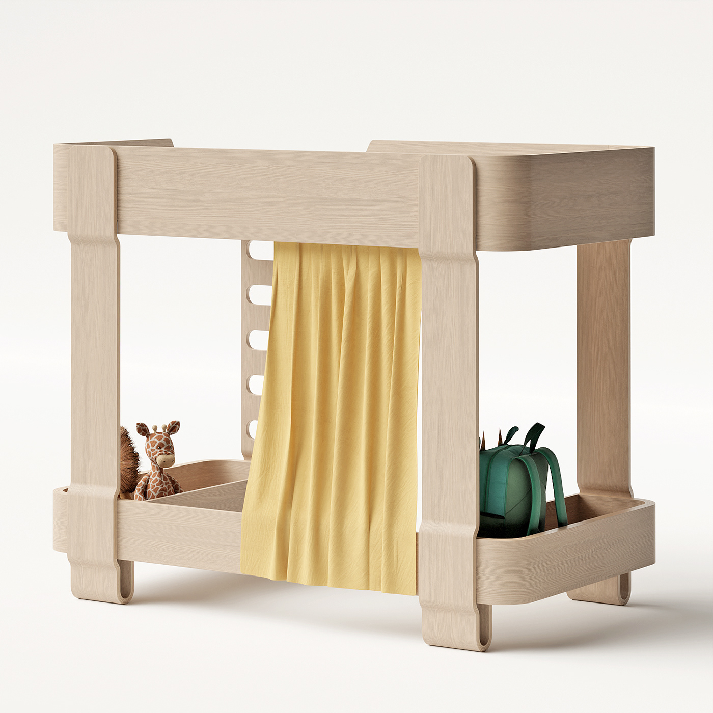 Children bed，product design，Appearance design，delicate，