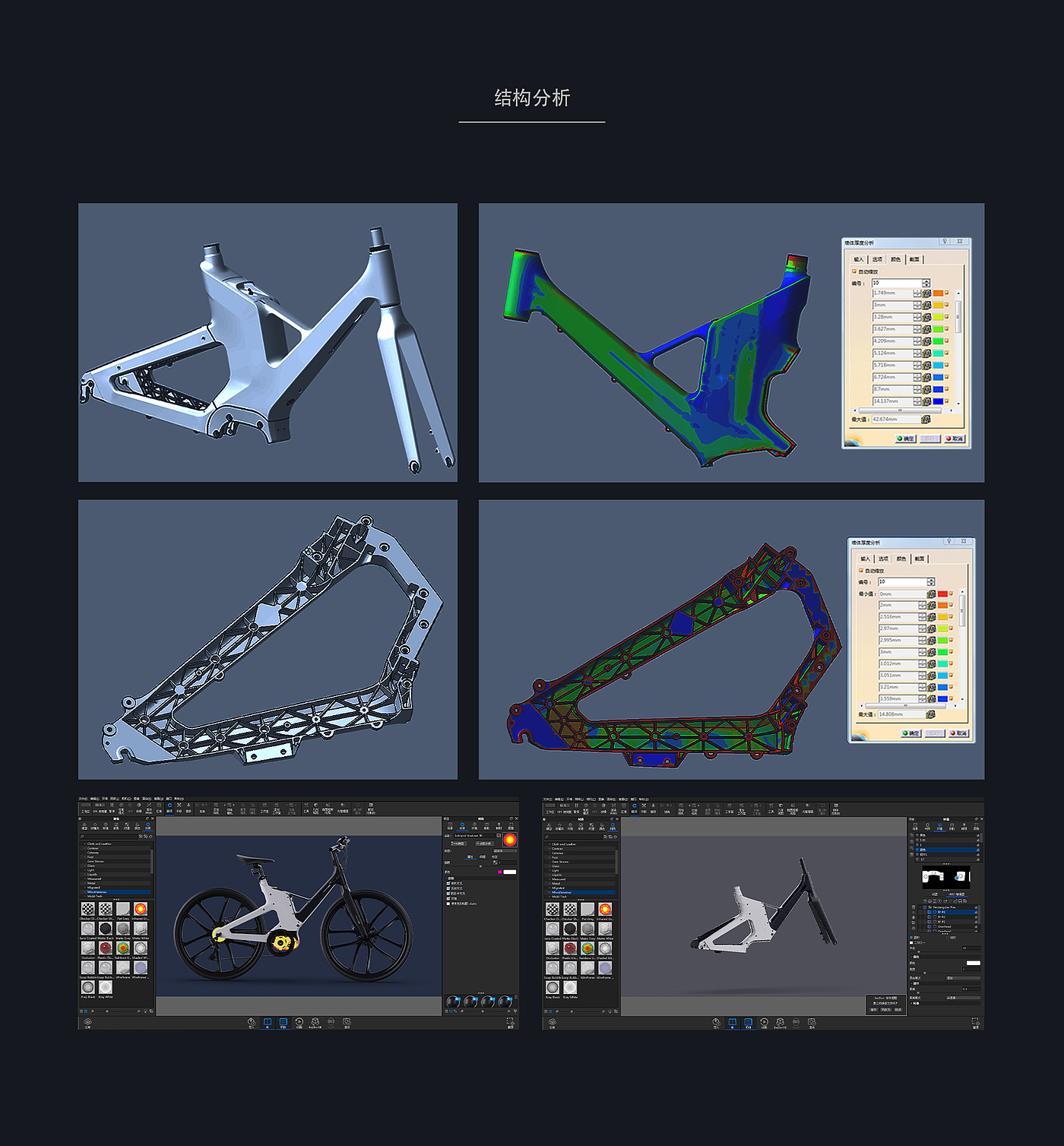 Electric bicycle design，industrial design，Business case，Product rendering，