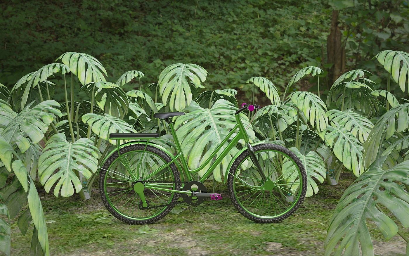 Render，modeling，Bicycle，