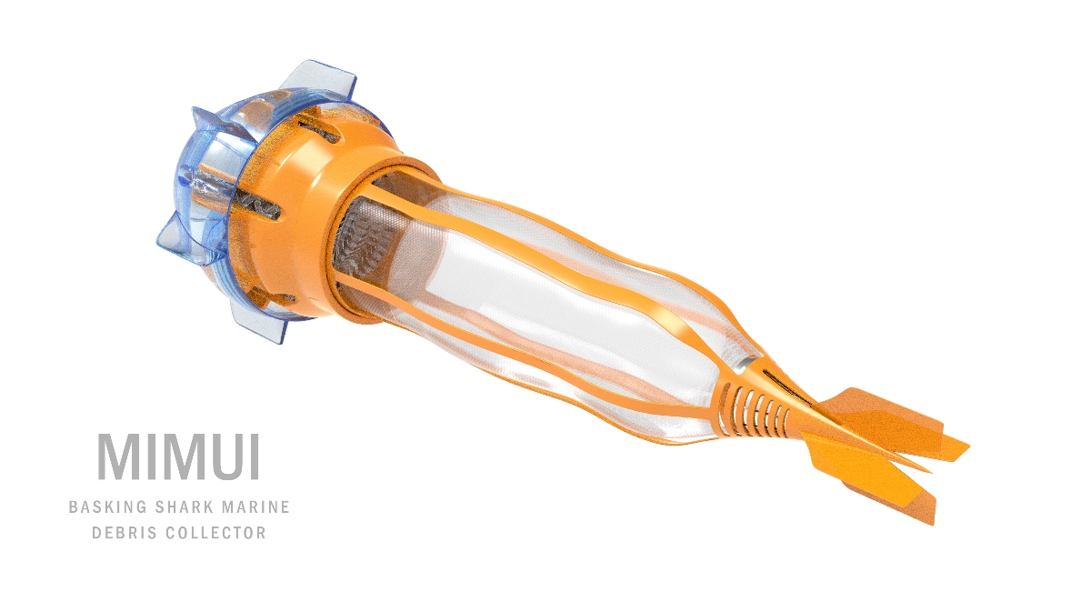 Basking shark marine garbage collector (bionic)，
