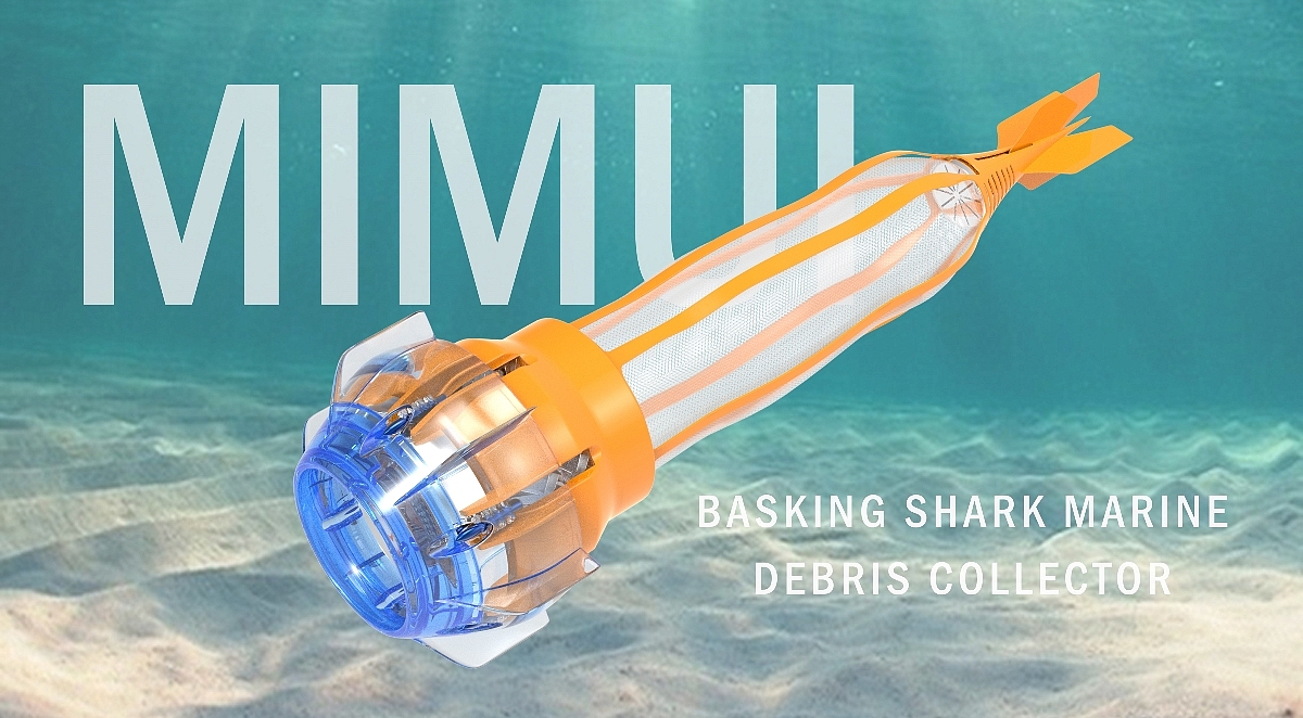 Basking shark marine garbage collector (bionic)，