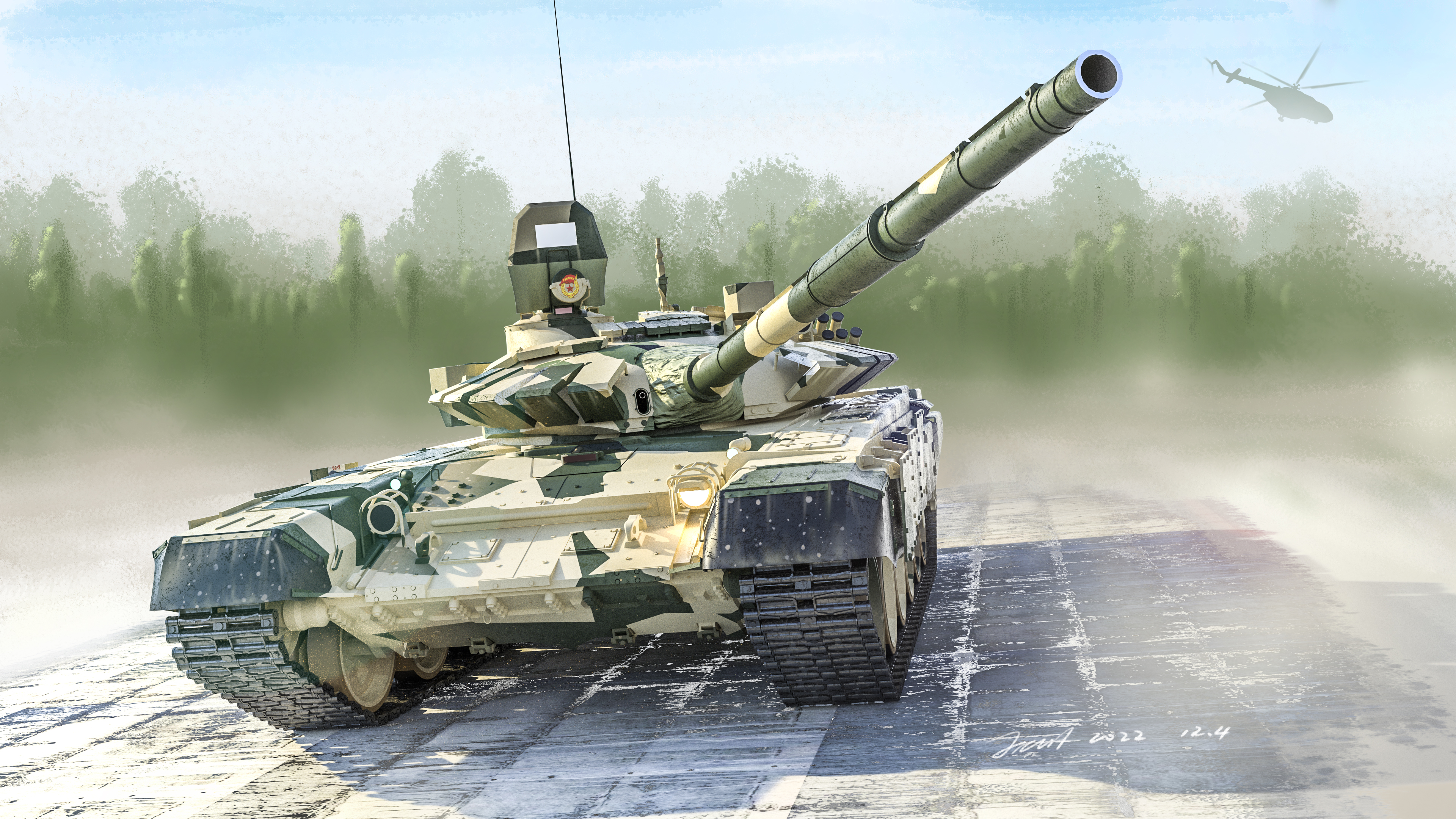 3D modeling，Render，rhinoceros，keyshot，Tank，