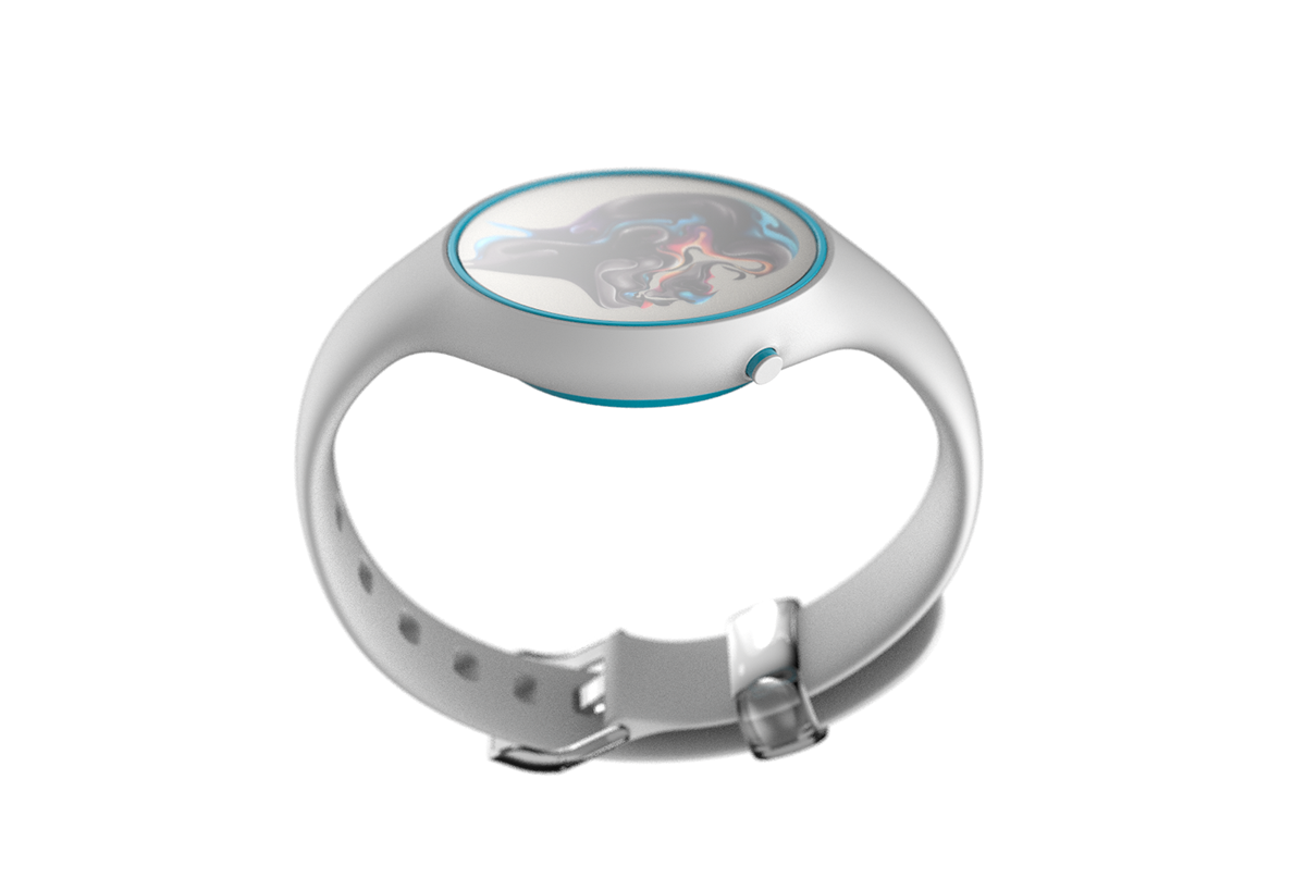 Wrist watch，Alexa，Smooth surface，black，white，blue，