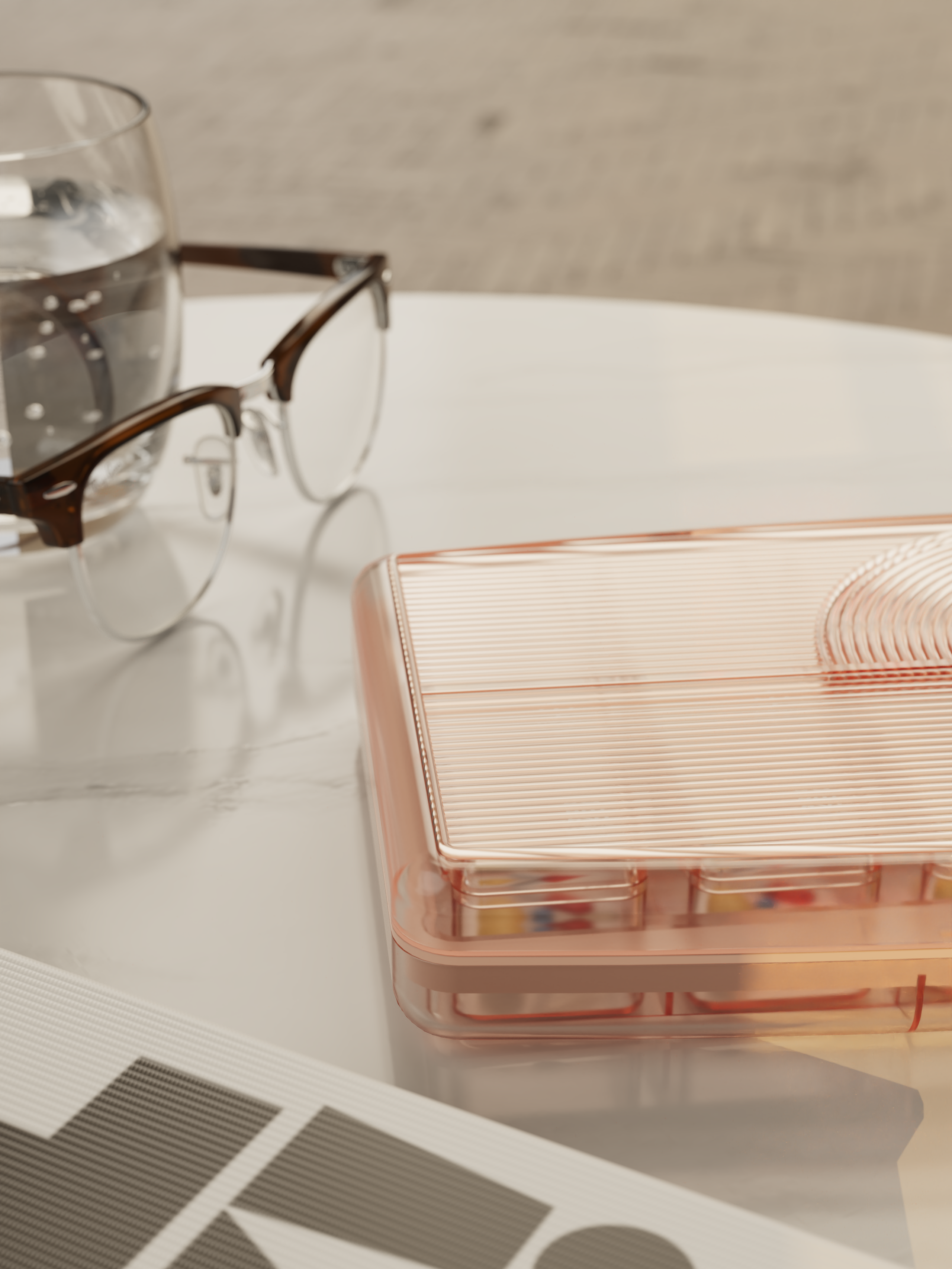 Medicine box，Portable medicine box，product design，