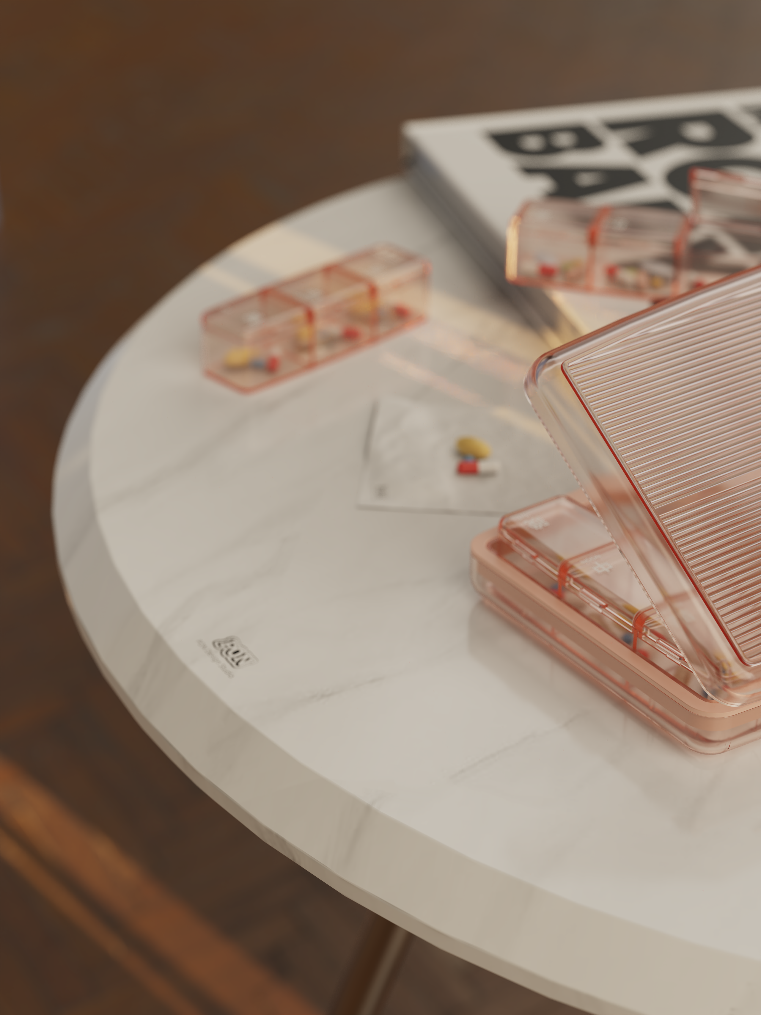 Medicine box，Portable medicine box，product design，