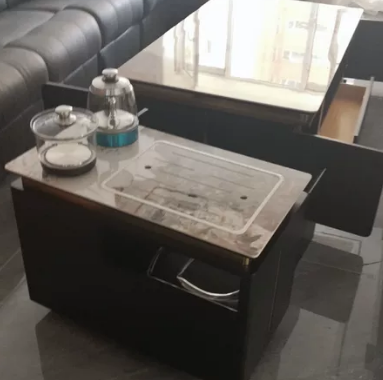 tea table，furniture，Rock slab，Baking paint，Light luxury，