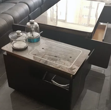 tea table，furniture，Rock slab，Baking paint，Light luxury，