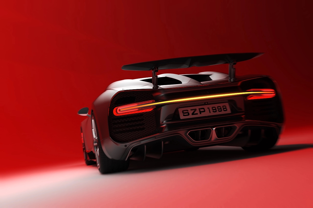 Sports car rendering，keyshot，Bugatti Veyron，