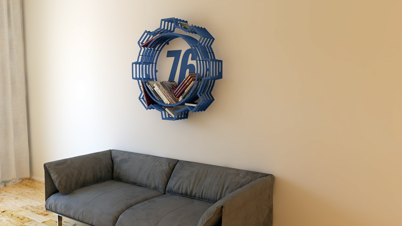 Fallo-ut，Logo shape，bookshelf，