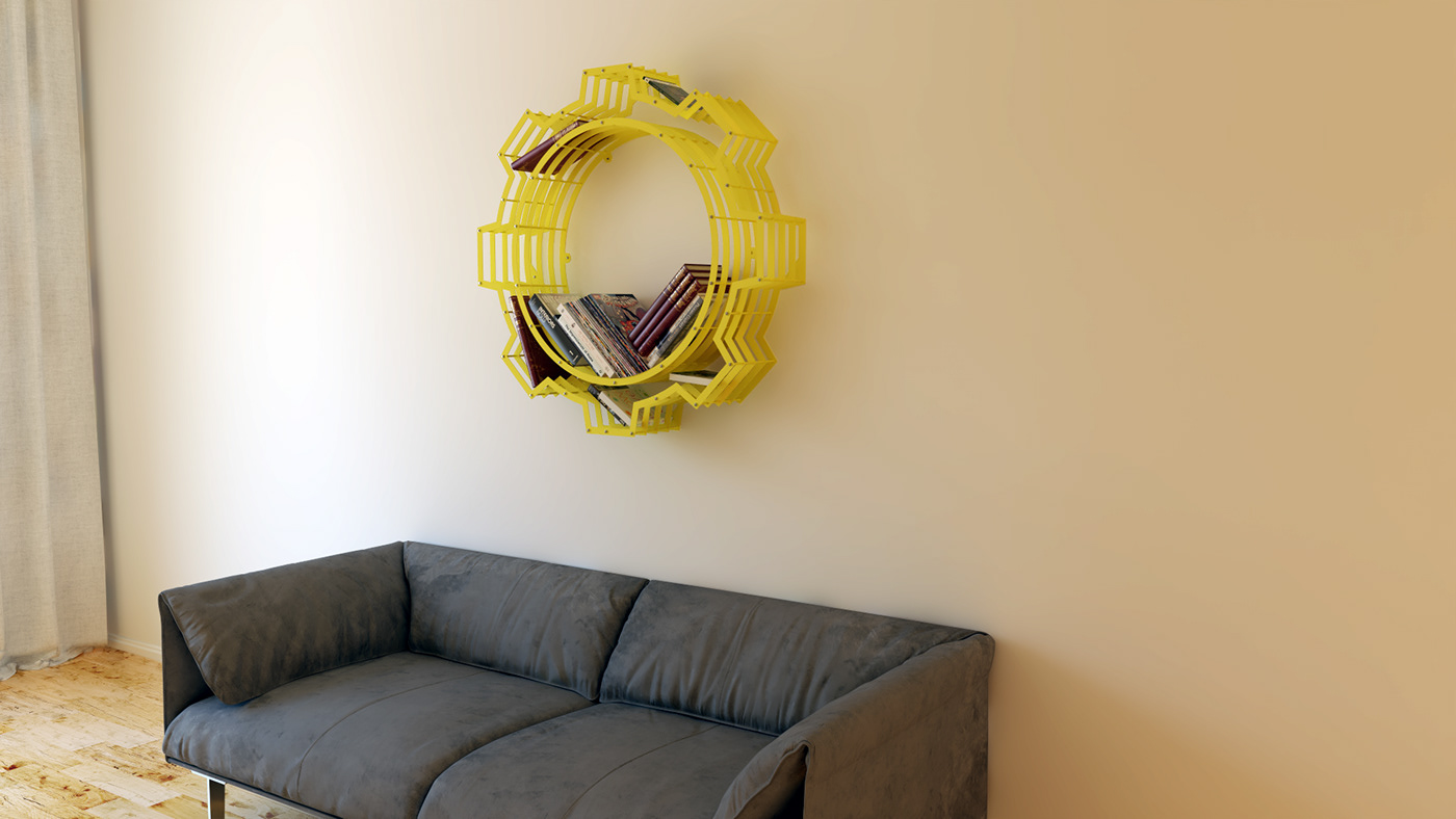 Fallo-ut，Logo shape，bookshelf，