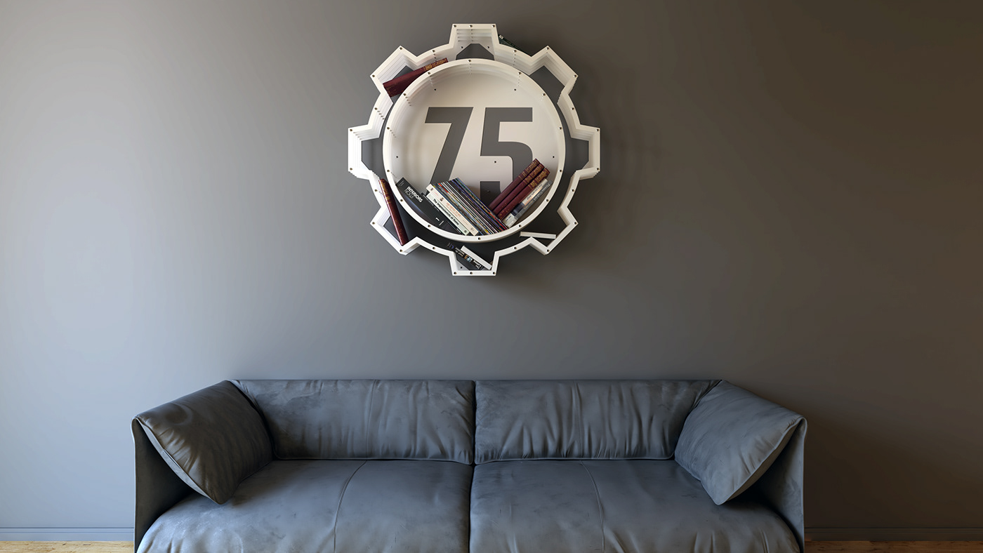 Fallo-ut，Logo shape，bookshelf，