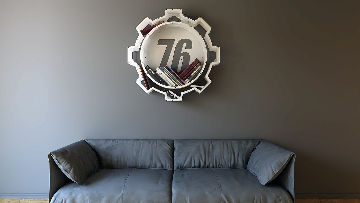 Fallo-ut，Logo shape，bookshelf，