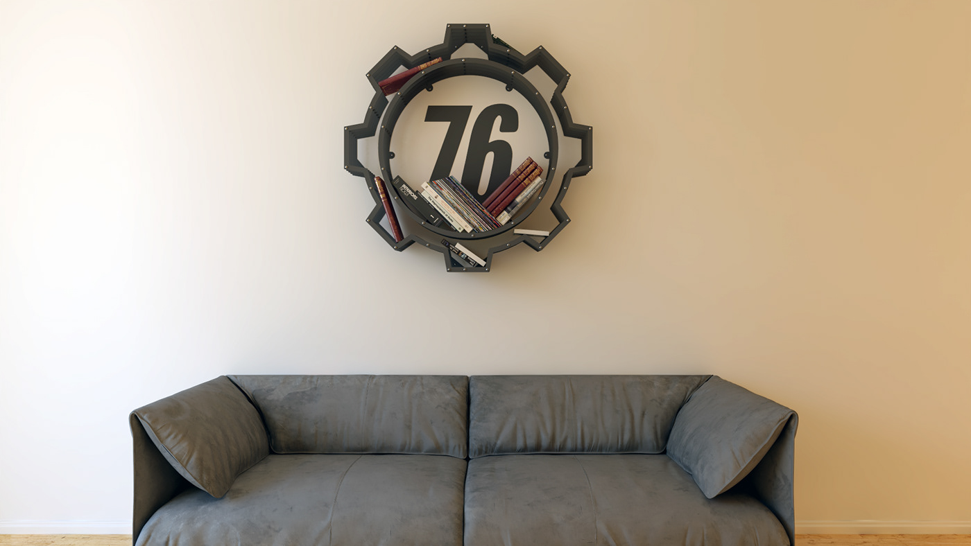 Fallo-ut，Logo shape，bookshelf，