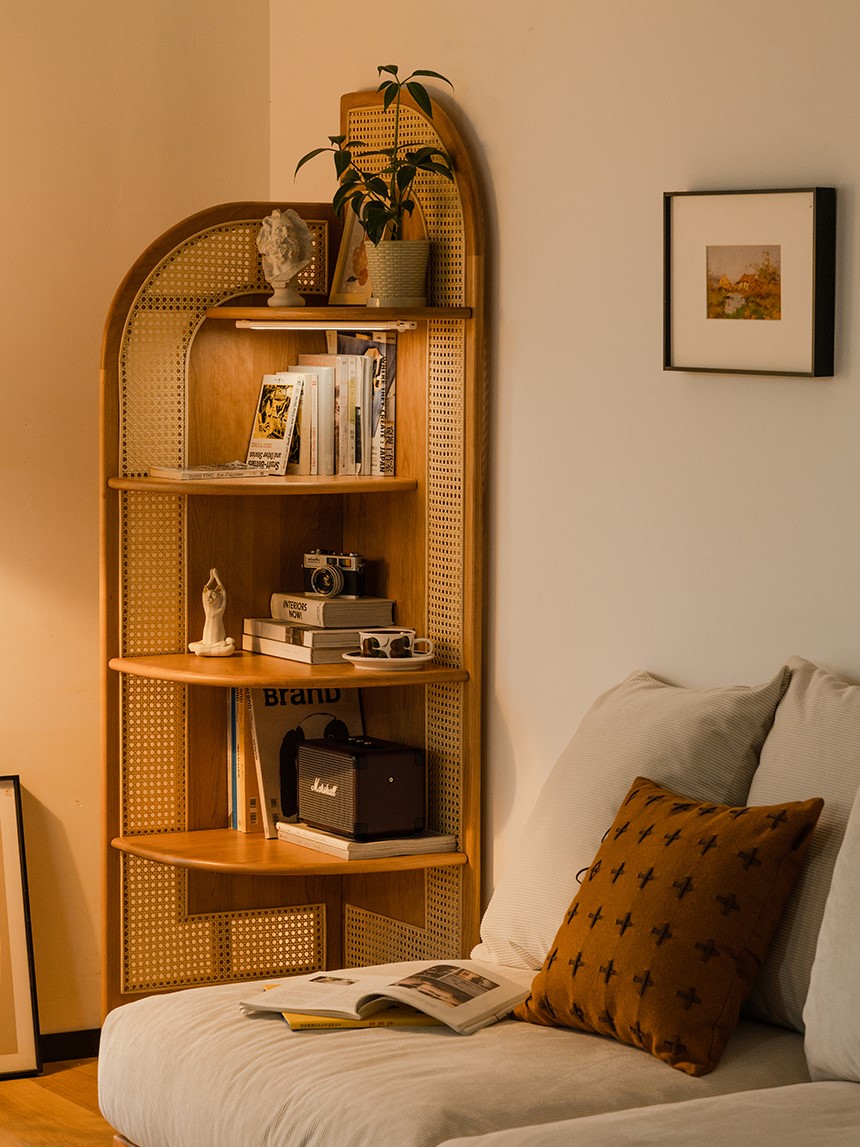 Corner cabinet，North American cherry wood，furniture design ，