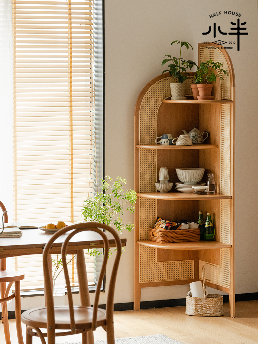 Corner cabinet，North American cherry wood，furniture design ，