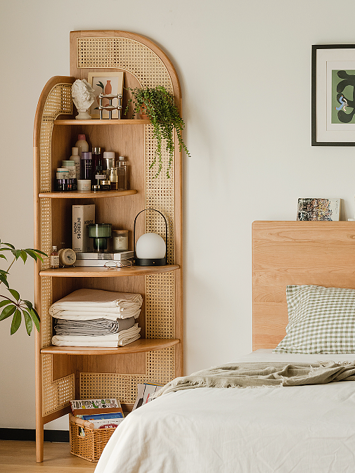 Corner cabinet，North American cherry wood，furniture design ，