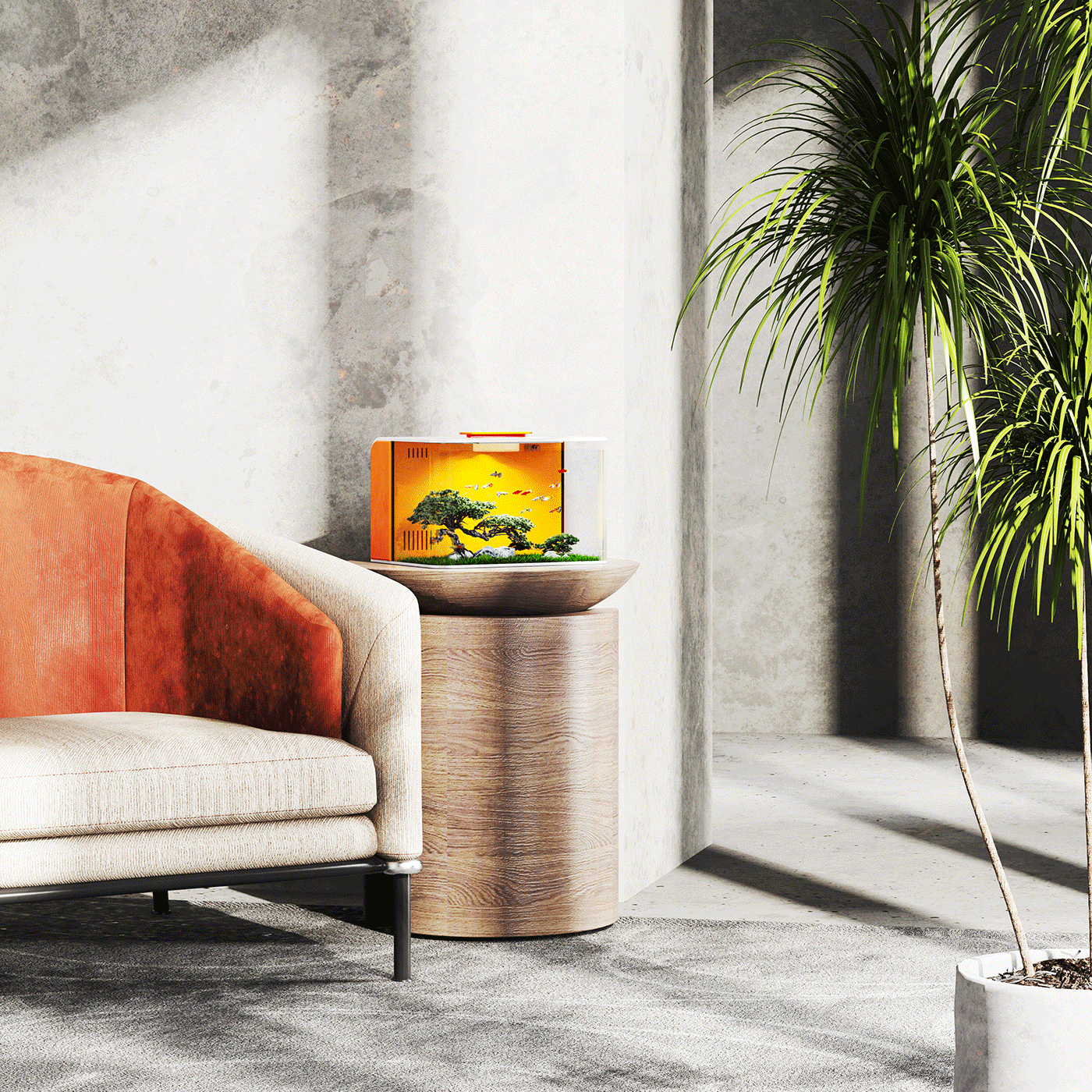 Fish tank, creative, household necessities, desktop ornaments，