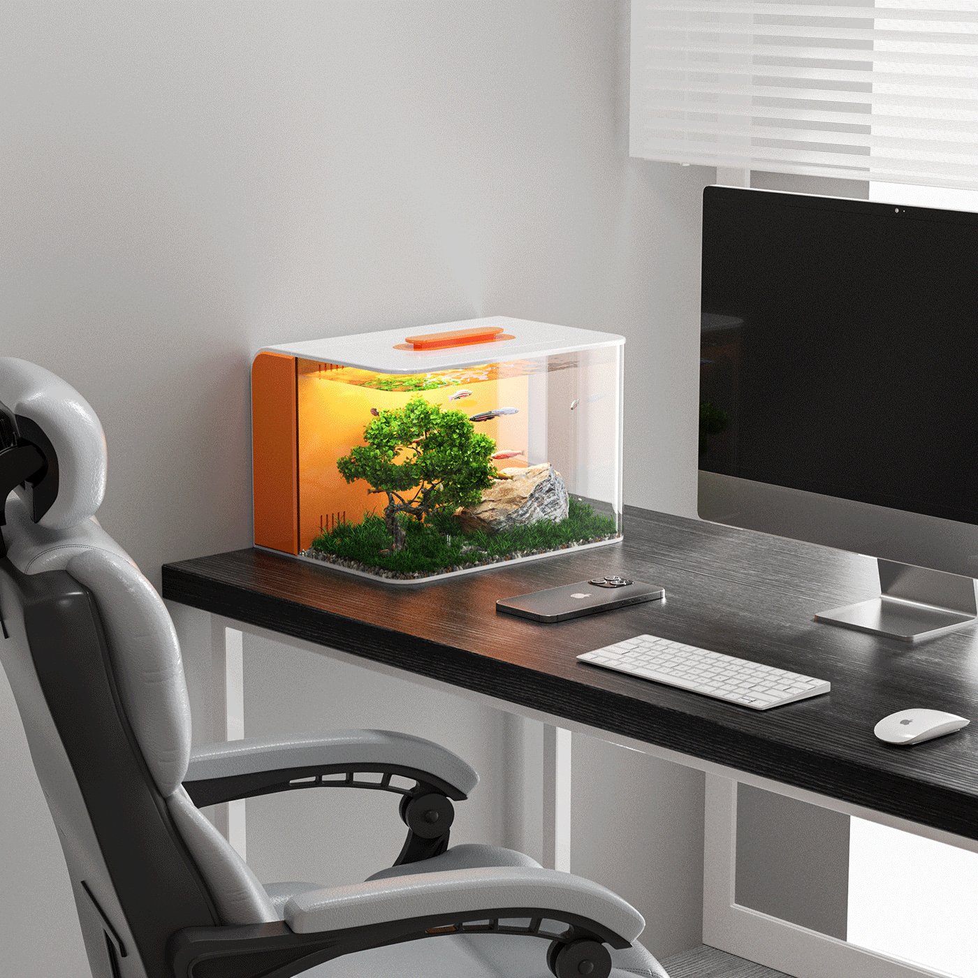 Fish tank, creative, household necessities, desktop ornaments，