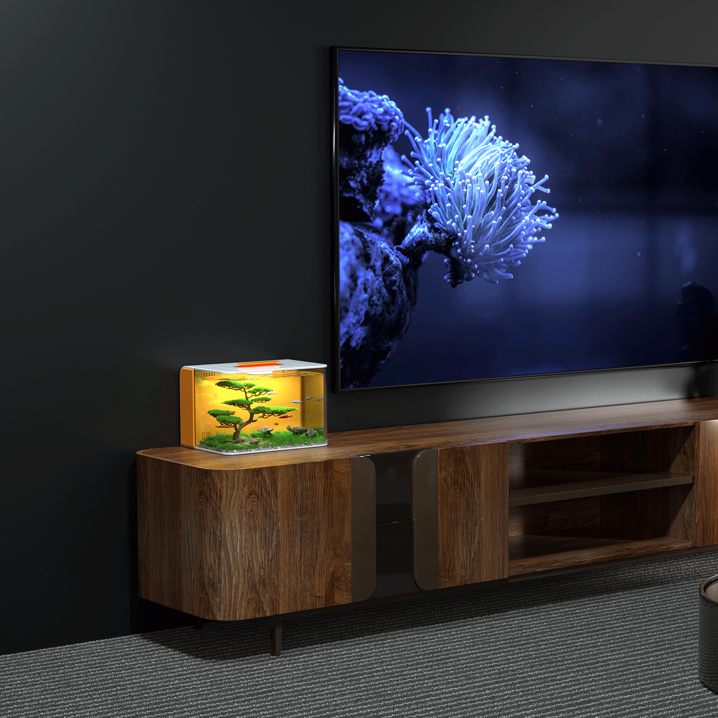 Fish tank, creative, household necessities, desktop ornaments，