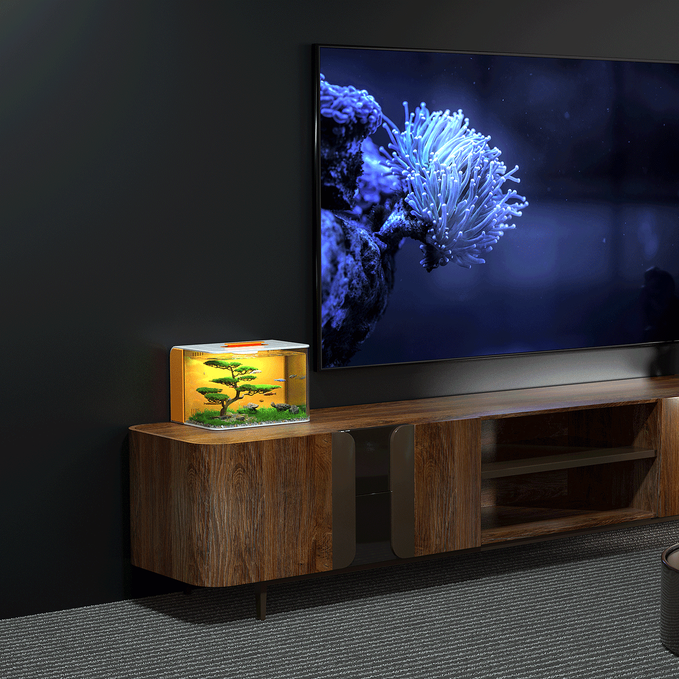 Fish tank, creative, household necessities, desktop ornaments，