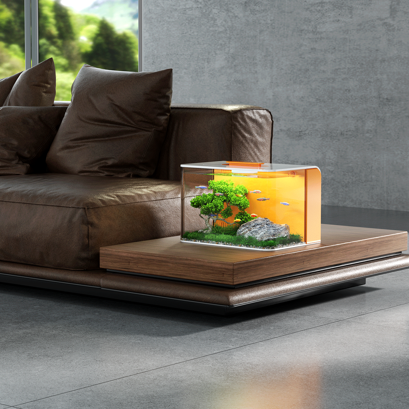 Fish tank, creative, household necessities, desktop ornaments，