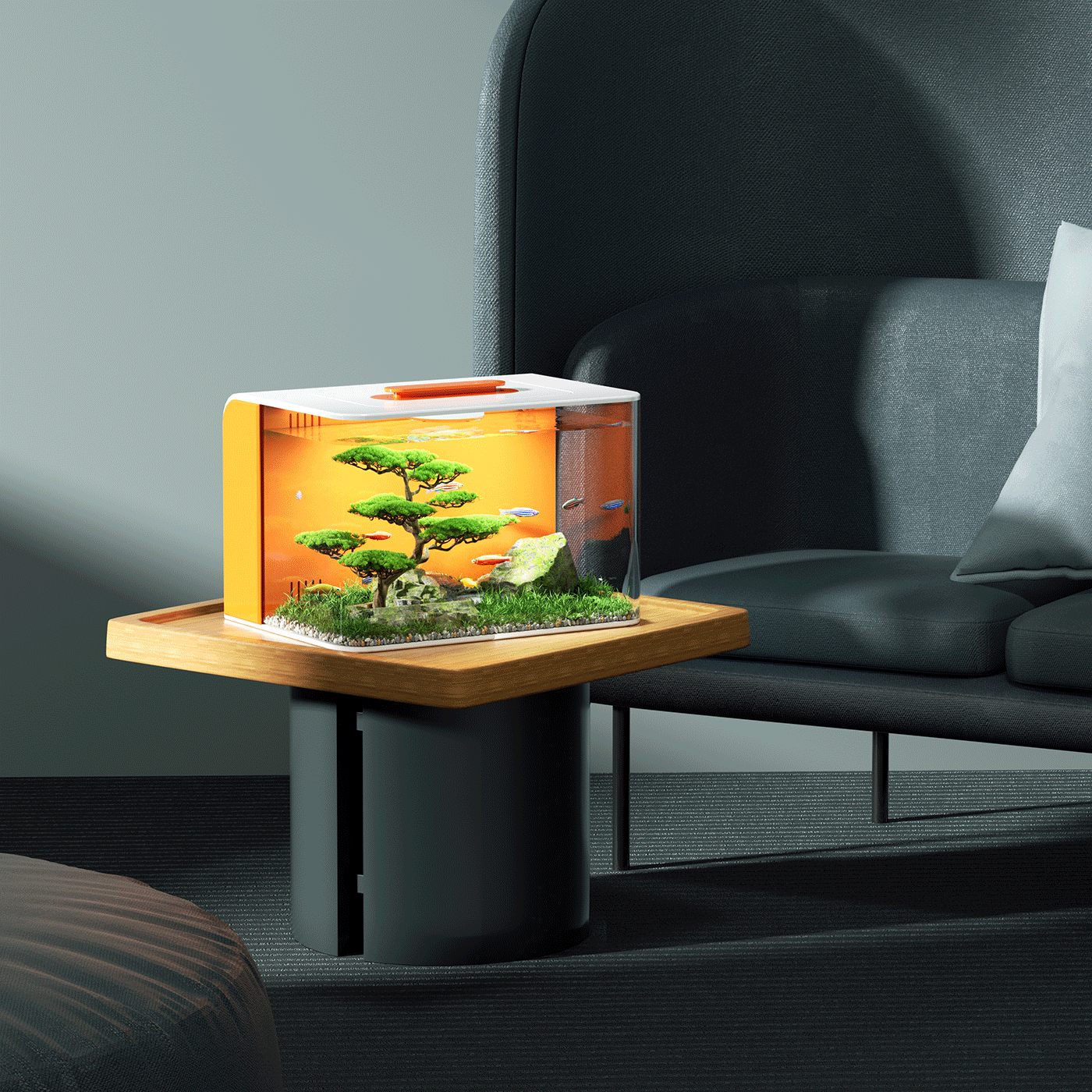 Fish tank, creative, household necessities, desktop ornaments，