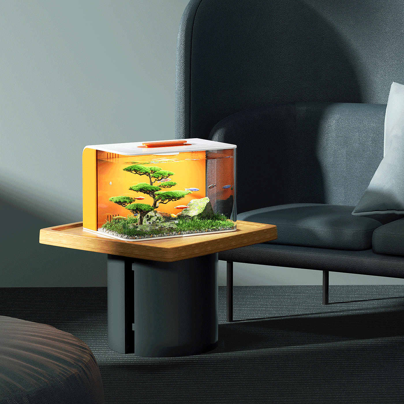 Fish tank, creative, household necessities, desktop ornaments，