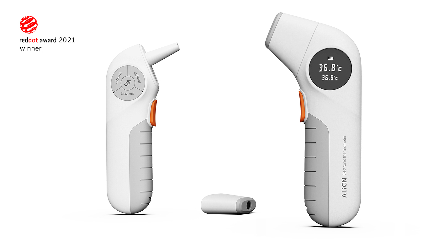 Ear temperature gun，forehead thermometer，Whole case design，Home medical，Electronic thermometer，