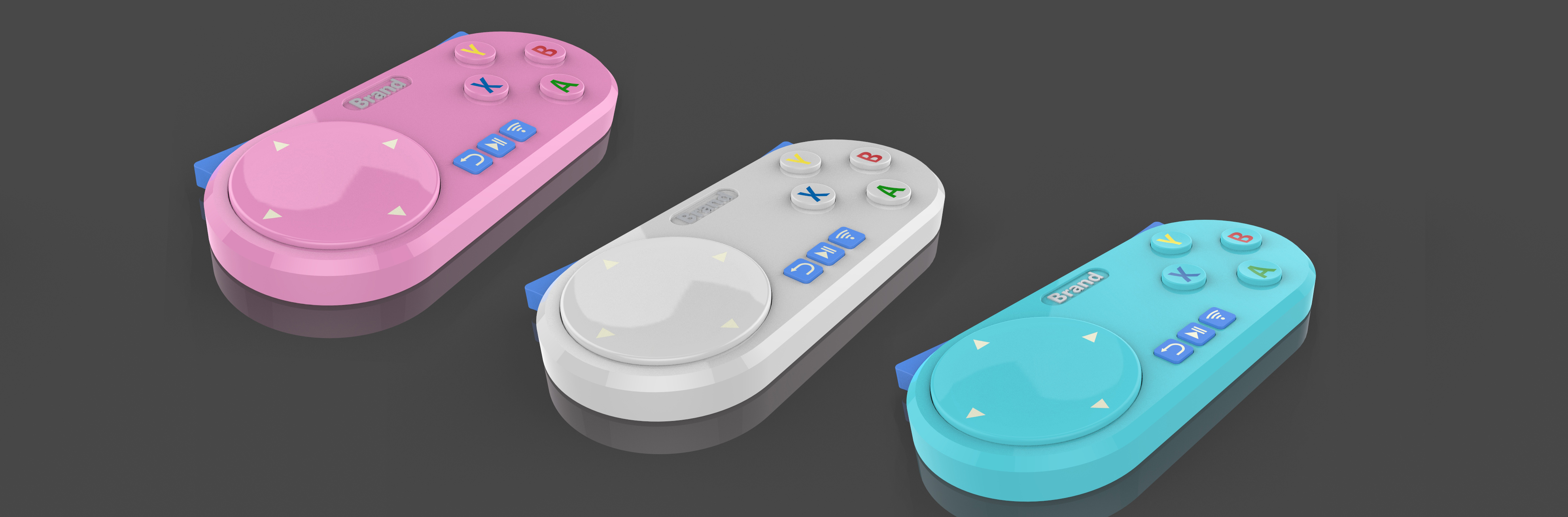 Appearance design，Game handle，industrial design，product design，Structural design，Rendering of renderings，