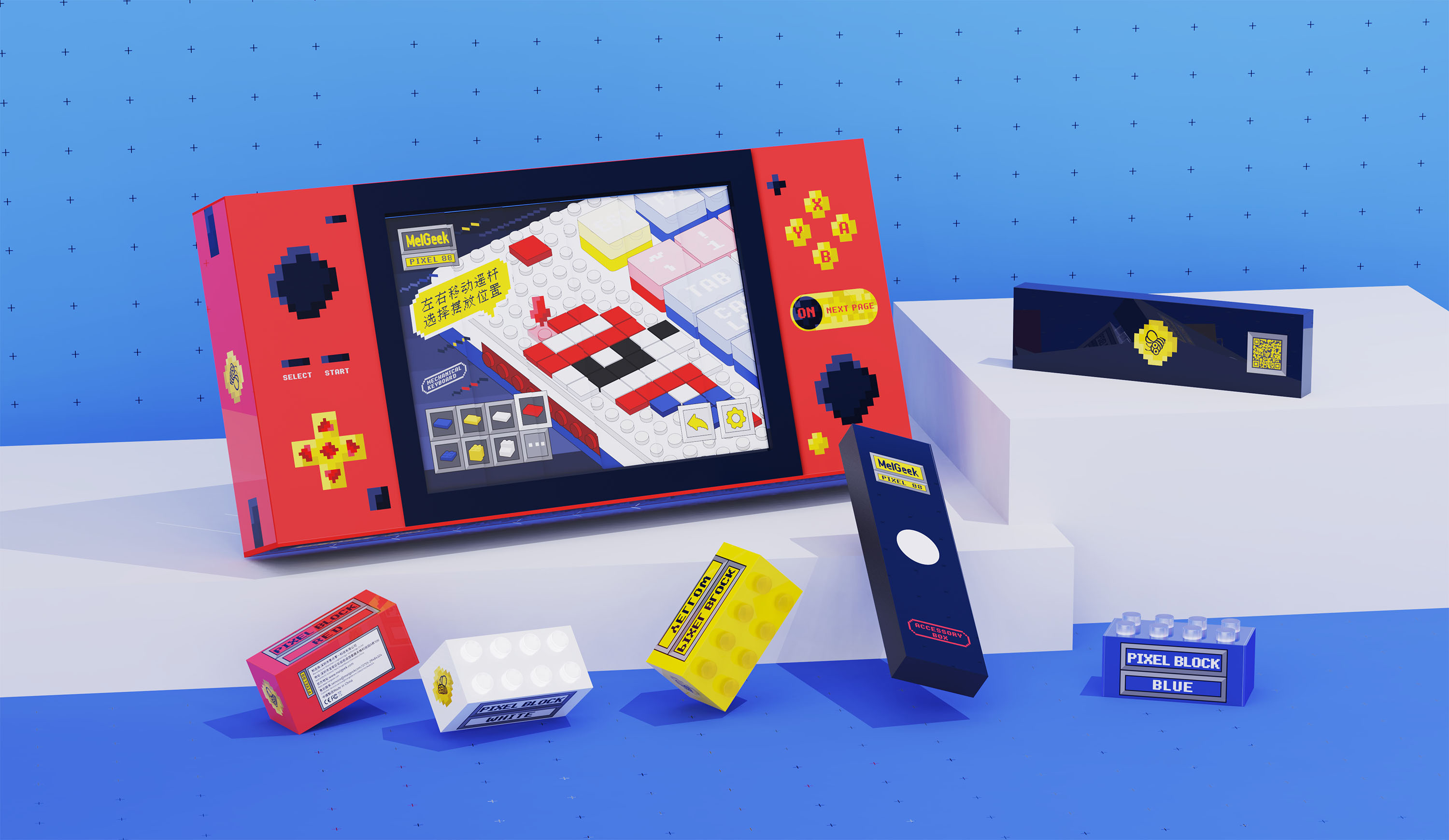 Building blocks，keyboard，diy，Splicing，interesting，