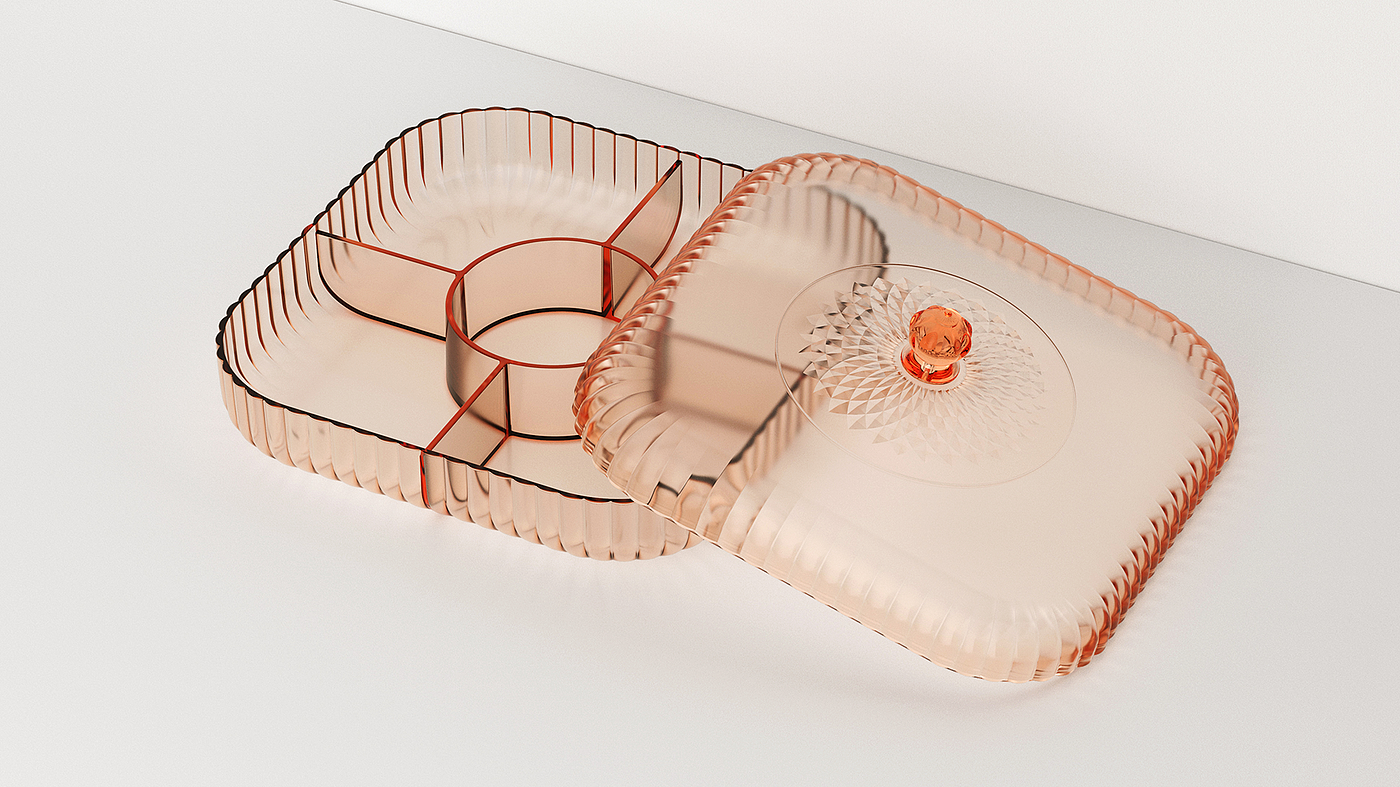 Fruit plate，Dried fruit box，New Year's Day Necessary，industrial design，Light luxury，