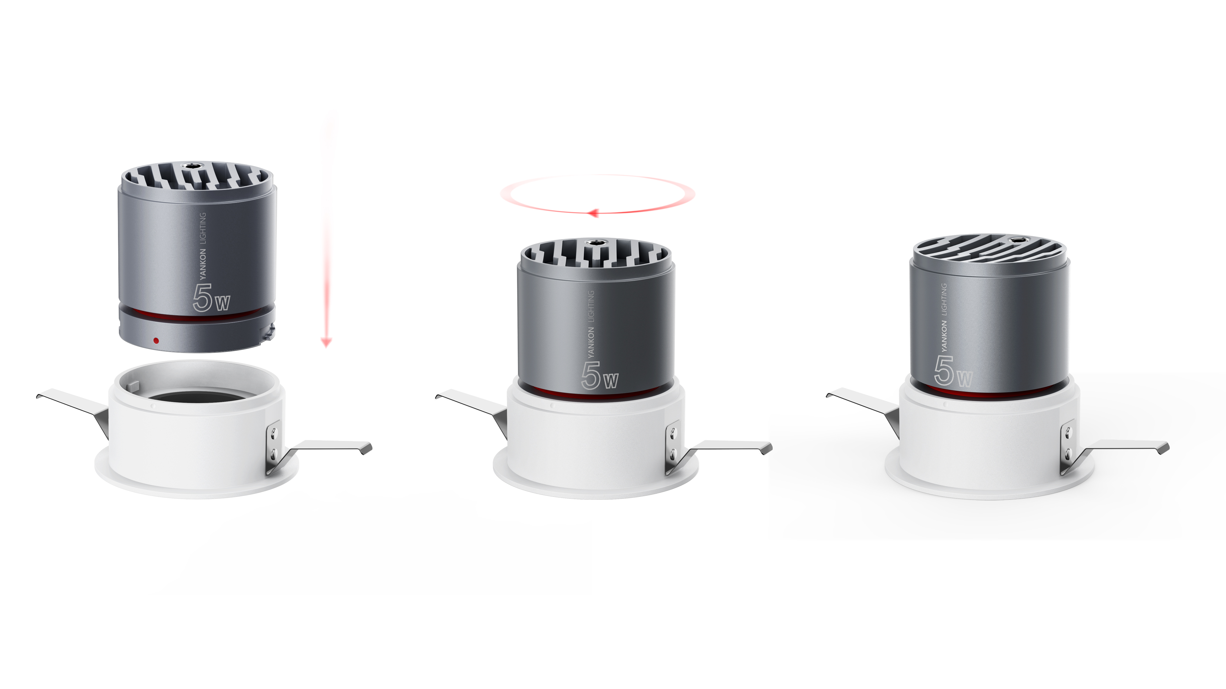 Spotlight，Downlight，if，product design，Appearance design，