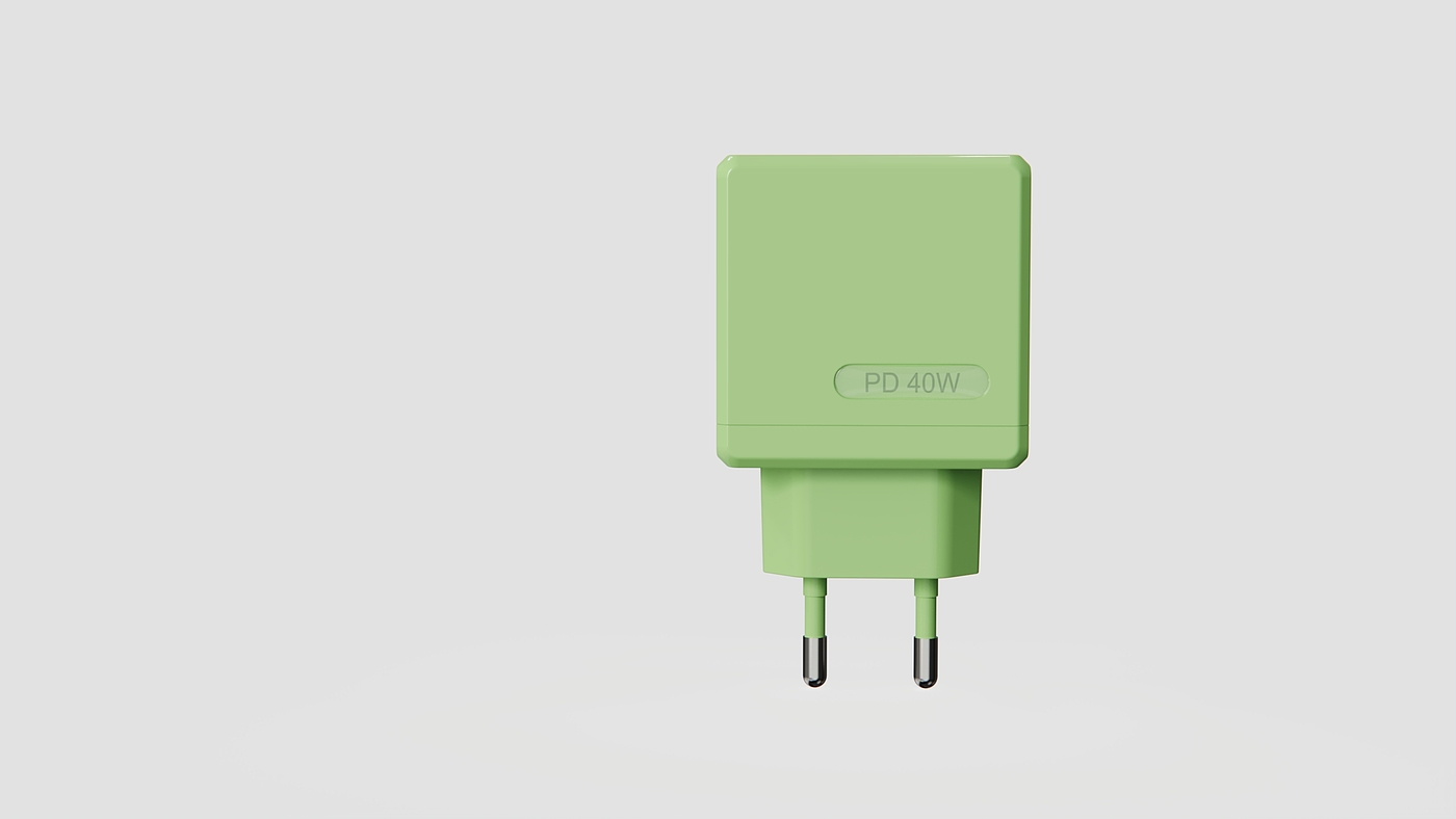 Charger，Fast charging charger，PD40W，usb，product design，