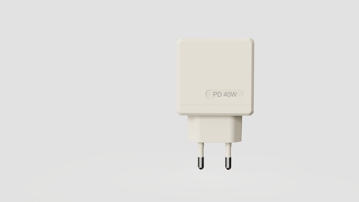 Charger，Fast charging charger，PD40W，usb，product design，