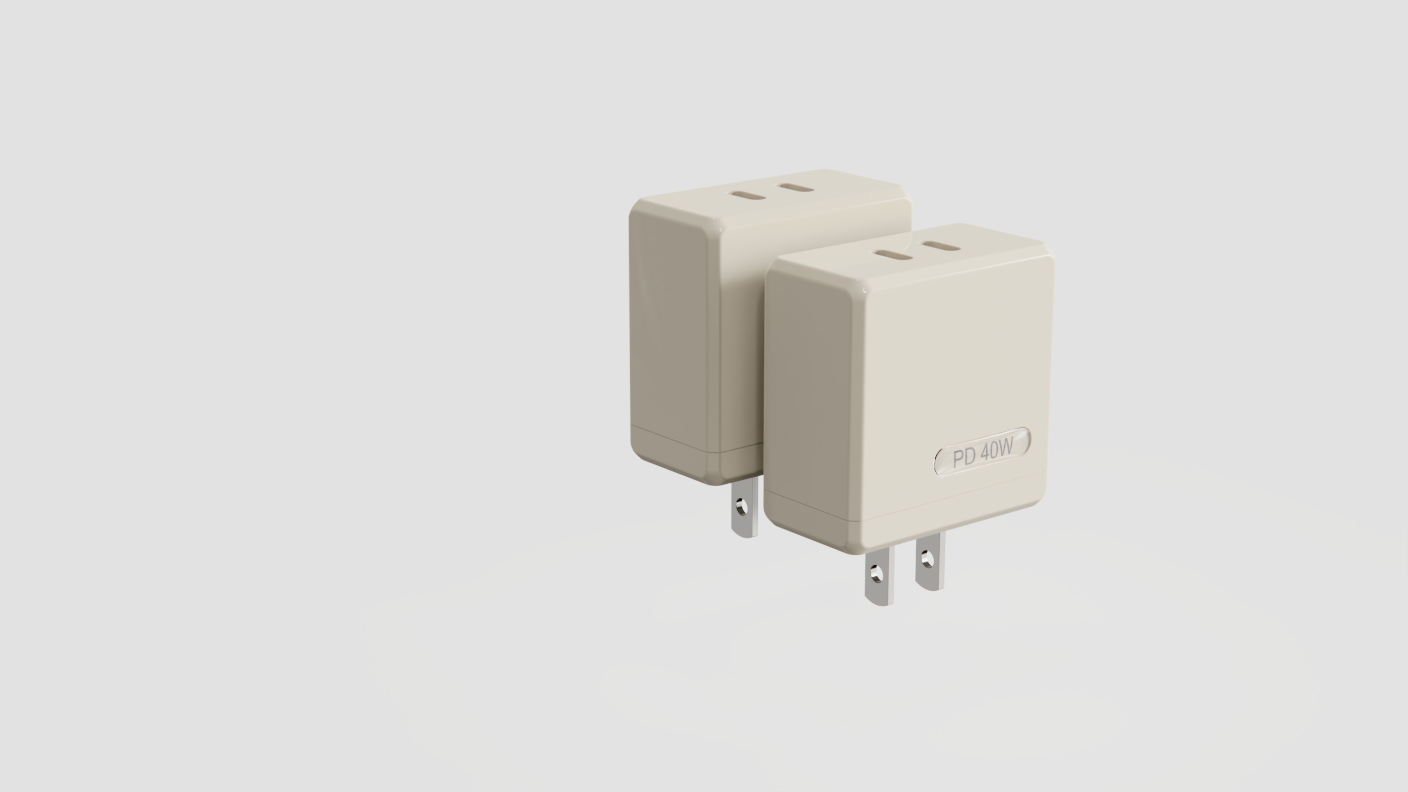 Charger，Fast charging charger，PD40W，usb，product design，