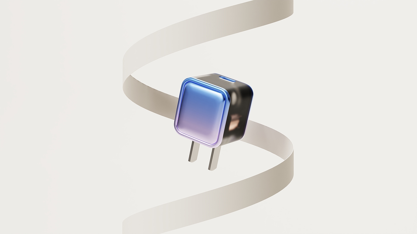 Charger，Fast charging charger，PD20/40W，usb，Transparent matte，product design，