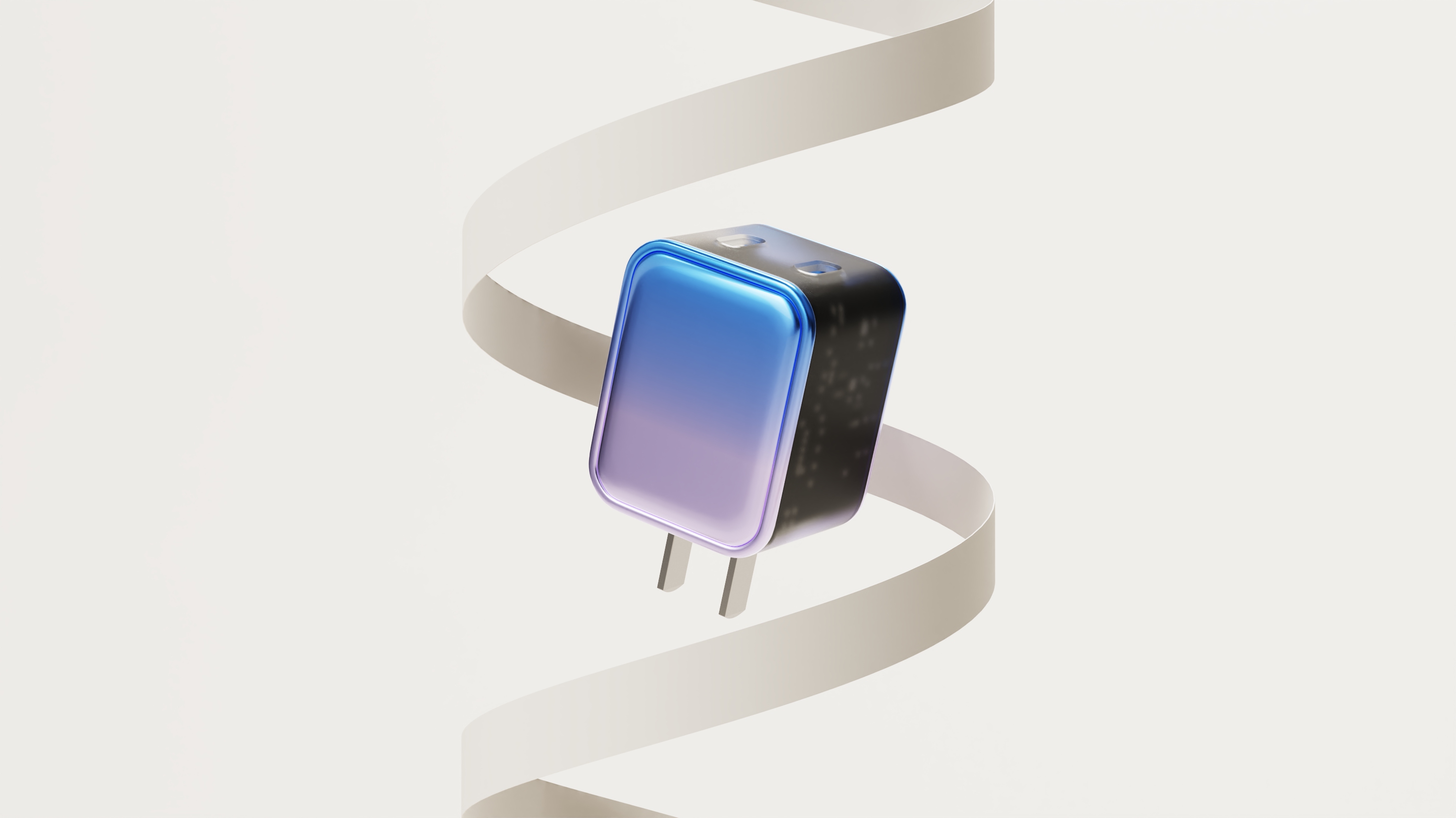 Charger，Fast charging charger，PD20/40W，usb，Transparent matte，product design，