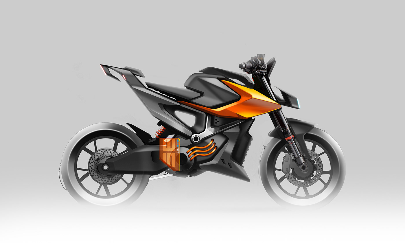 motorcycle，future，product design，Appearance design，