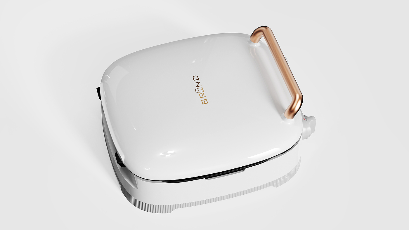 household，small home appliances，Electric baking pan，Retro，white，