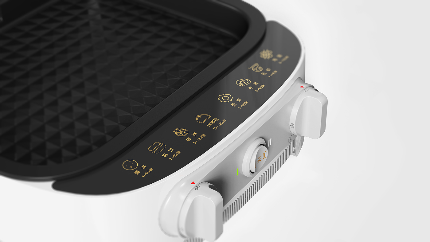 household，small home appliances，Electric baking pan，Retro，white，
