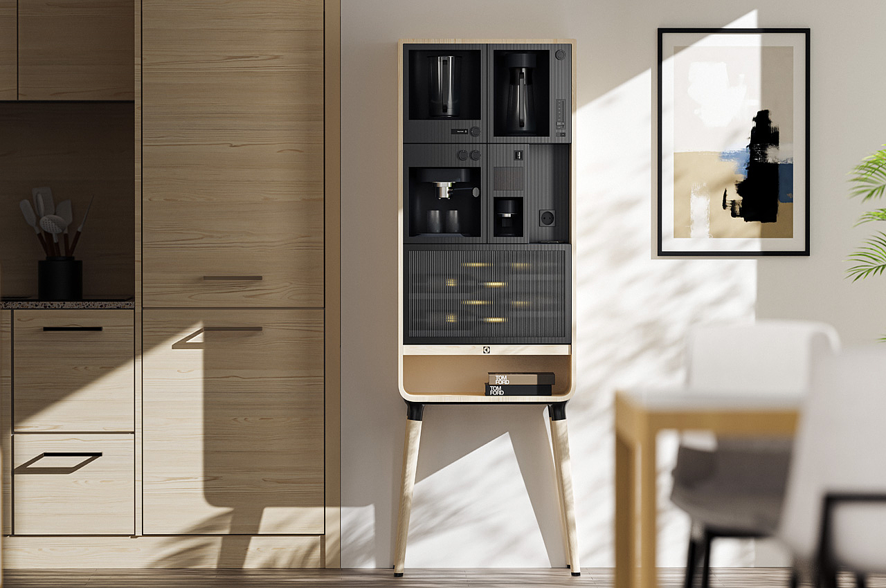 concept，Kitchen design，Electrolux，delicate，