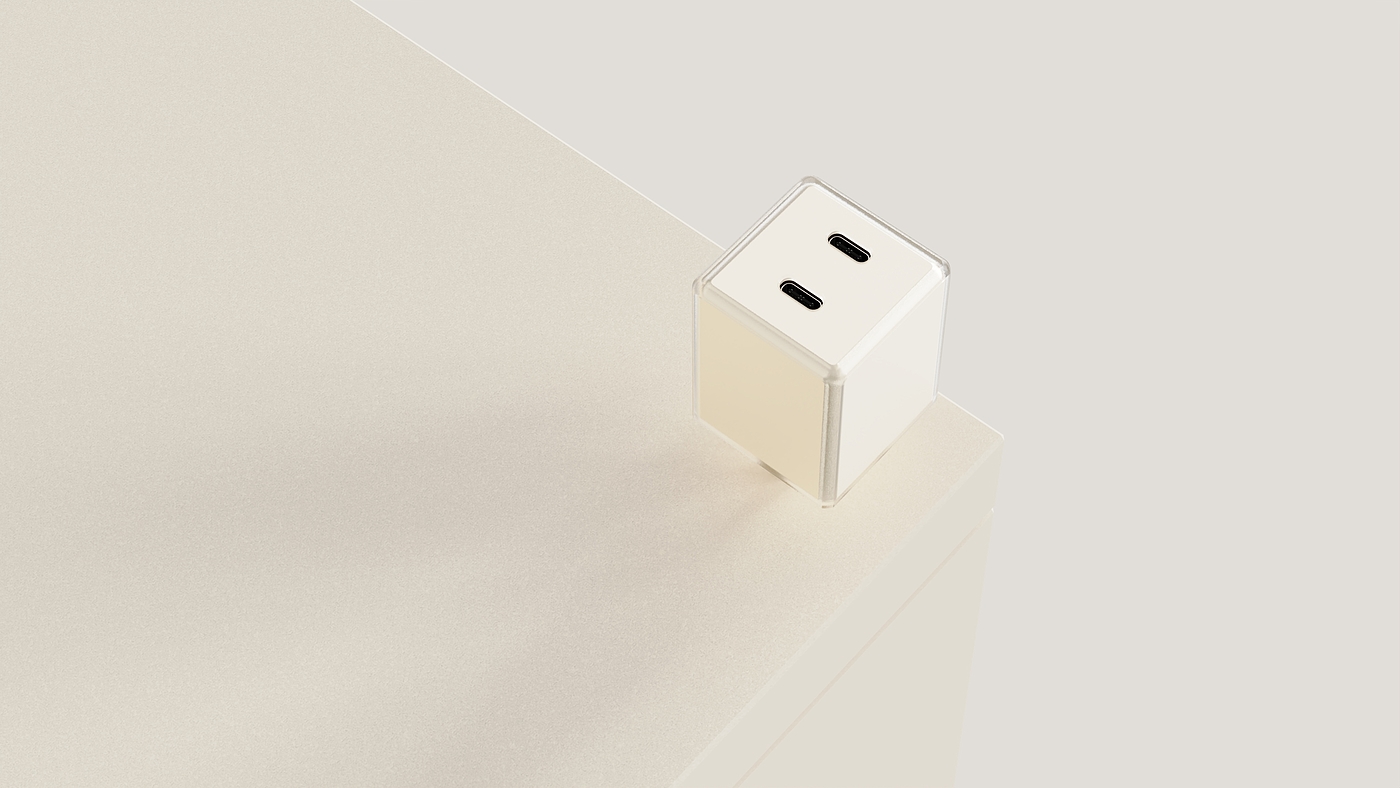 Charger，Fast charging charger，PD20/40W，usb，Transparent matte，product design，