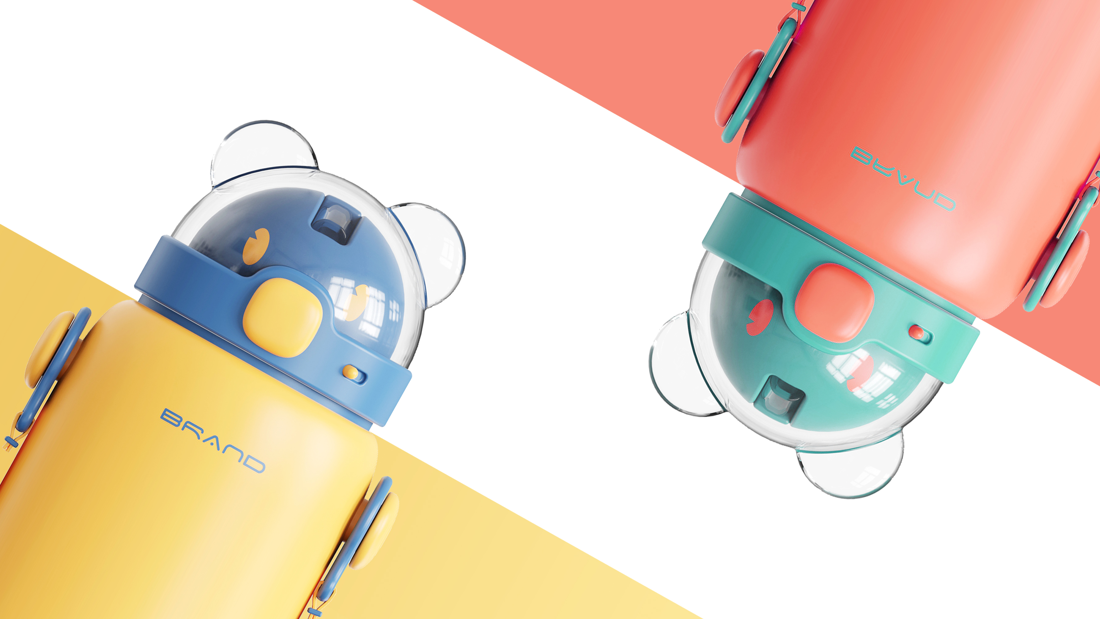 children，cup，Childlike interest，Cartoon，interest，vacuum flask，lovely，