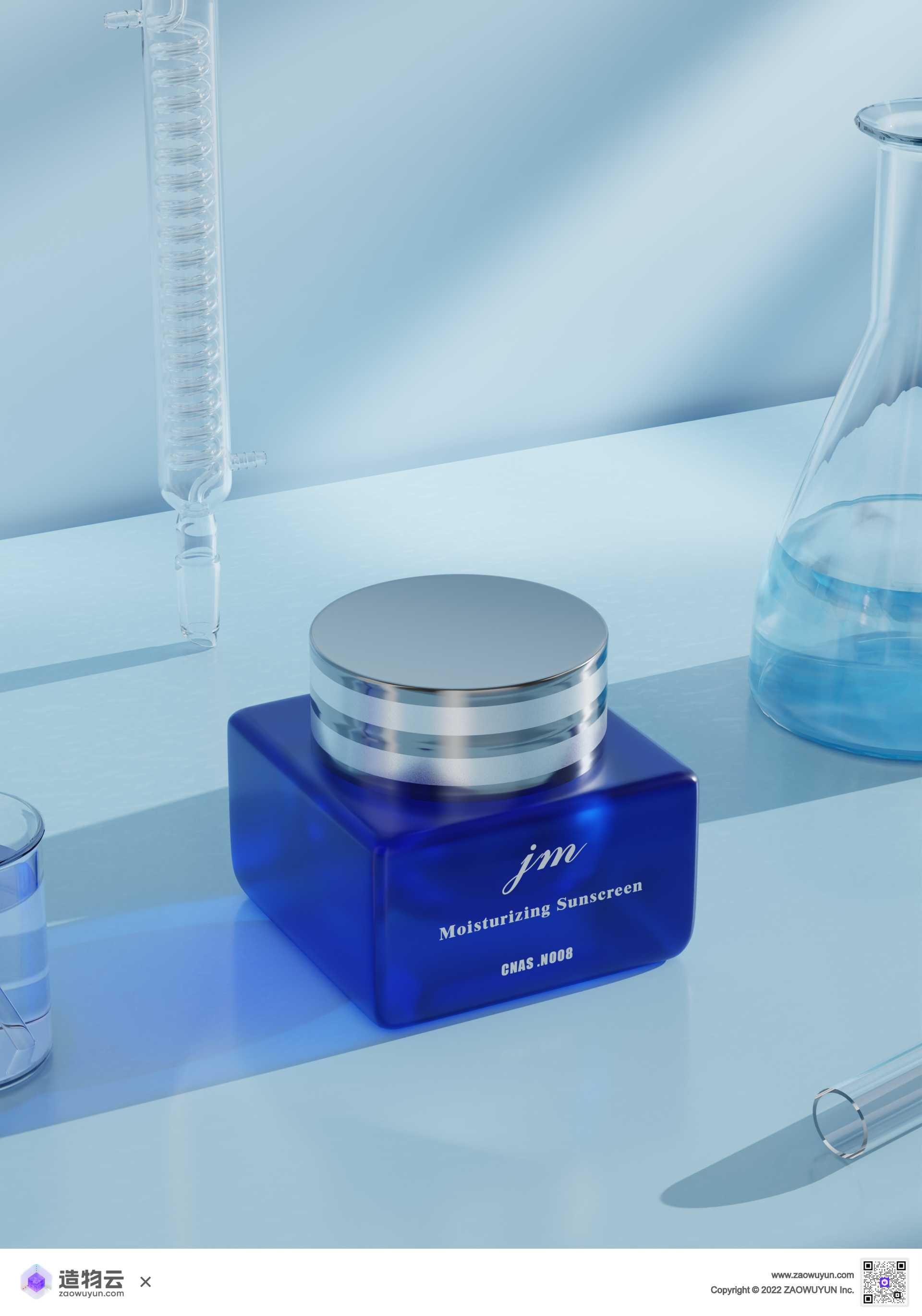 Beauty makeup，E-commerce scene，3d，Template，three-dimensional，Product rendering，Scientific and technological style，