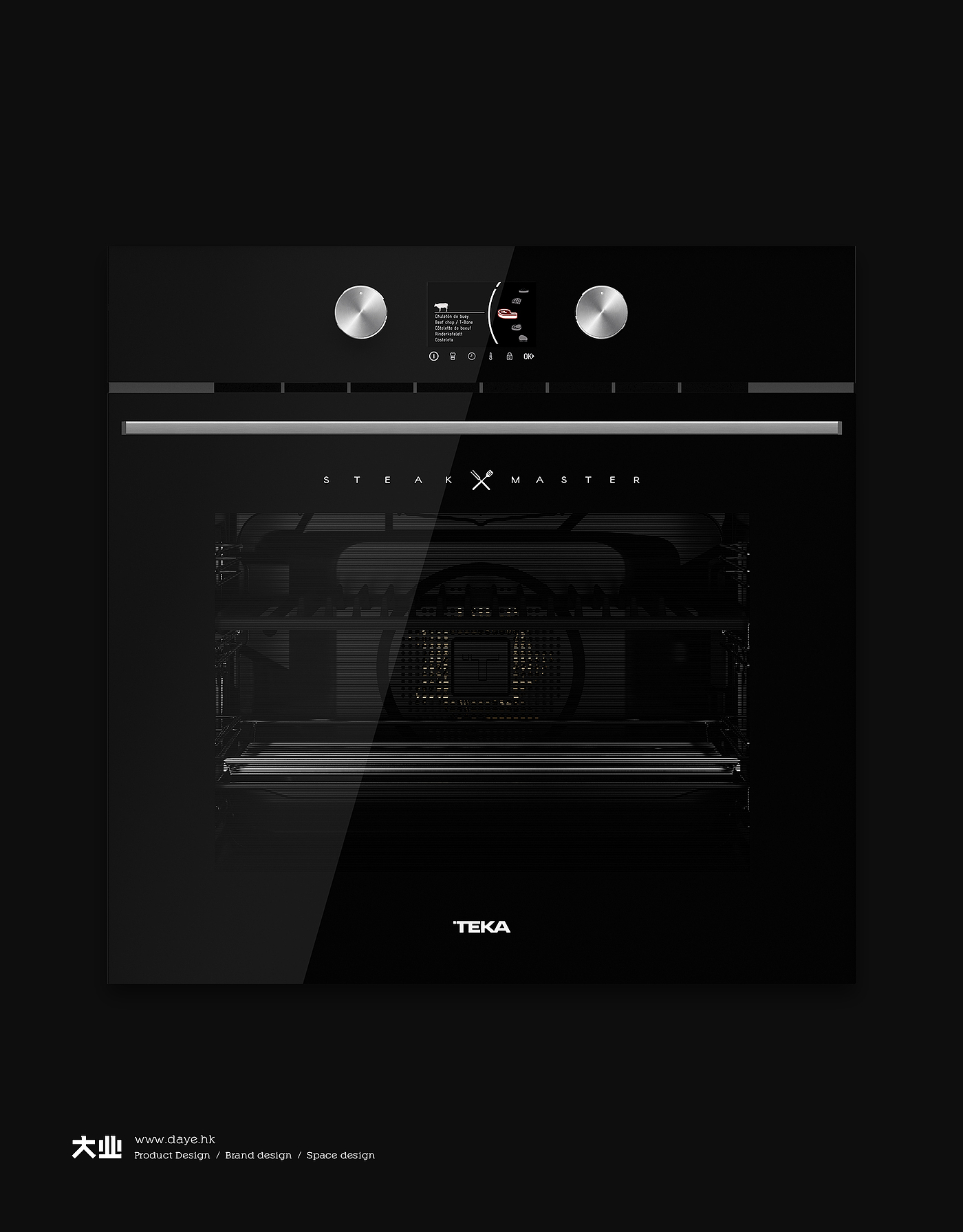 industrial design，product design，Kitchen electrical design，Oven design，European product design award，